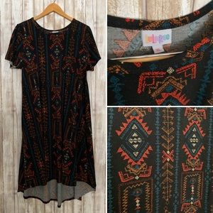 XL LuLaRoe Carly dress with Aztec design